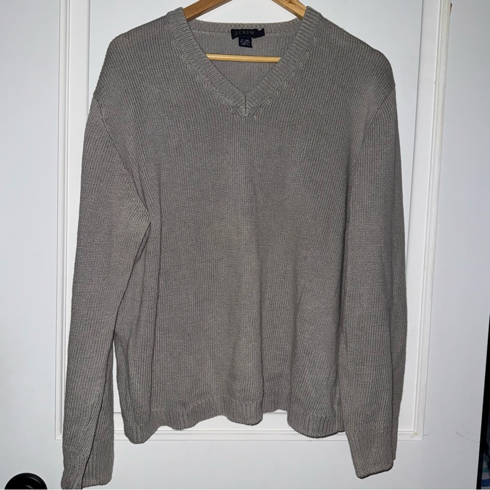 J. Crew linen & cotton v-neck sweater 100% Natural Fiber